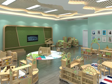 Log color preschool classroom space texture (ID:ffaeh065524)
