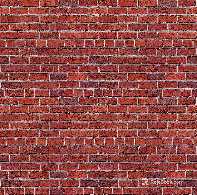 Brick wall villa facade red cultural brick texture