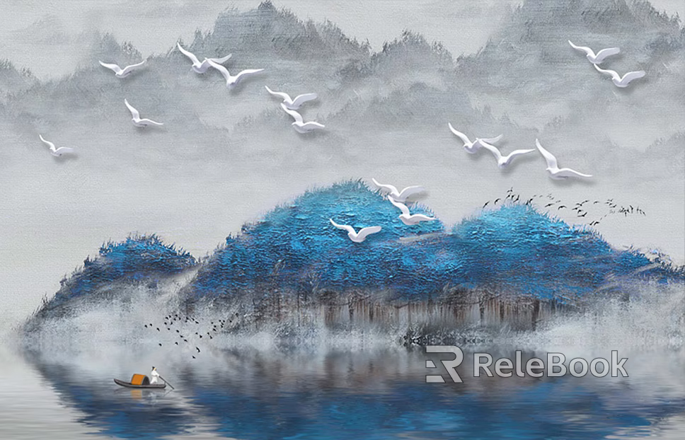landscape painting texture