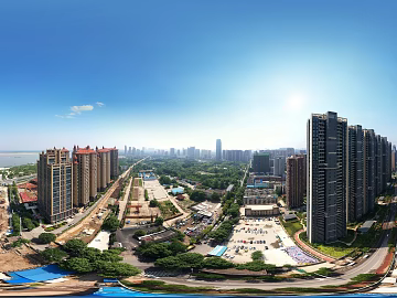 HDR City Construction Site Panorama texture (ID:ffach991013)