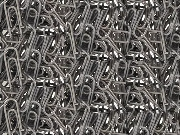 Silver gray metal mesh decorative partition 3d model