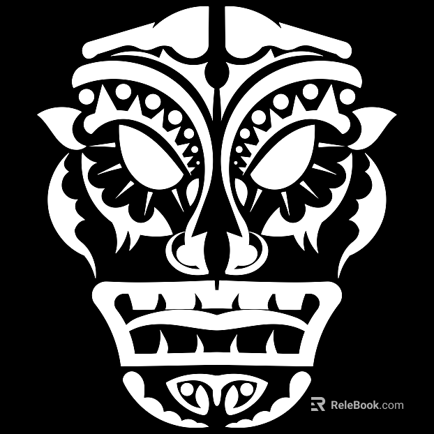 Tattoo black and white mask pattern texture pattern graphics texture