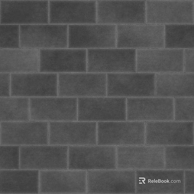 Dark gray strip tiles, kitchen and bathroom wall tiles texture