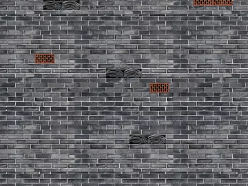 Brick wall 3d model