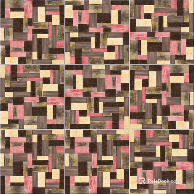 Retro Marble Stone Geometric Patchwork Pattern Tiles Small Tiles Antique Tiles Floor Tiles Wall Tiles texture