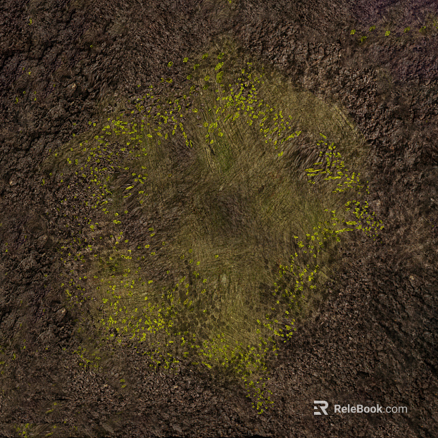 Chinese brown Mud Grassland texture