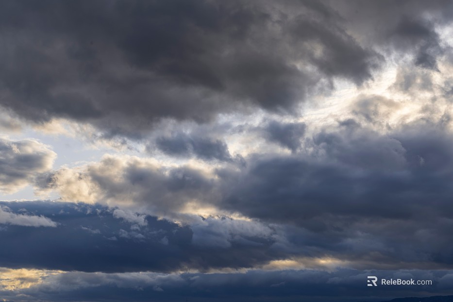 Dark dark clouds, cloudy sky, storm disaster coming texture