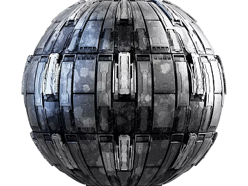 Sci-Fi Exterior Wall PBR texture (ID:ffach362824)