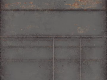Dark gray distressed metal panel, industrial-style wall texture (ID:ffaeh016532)