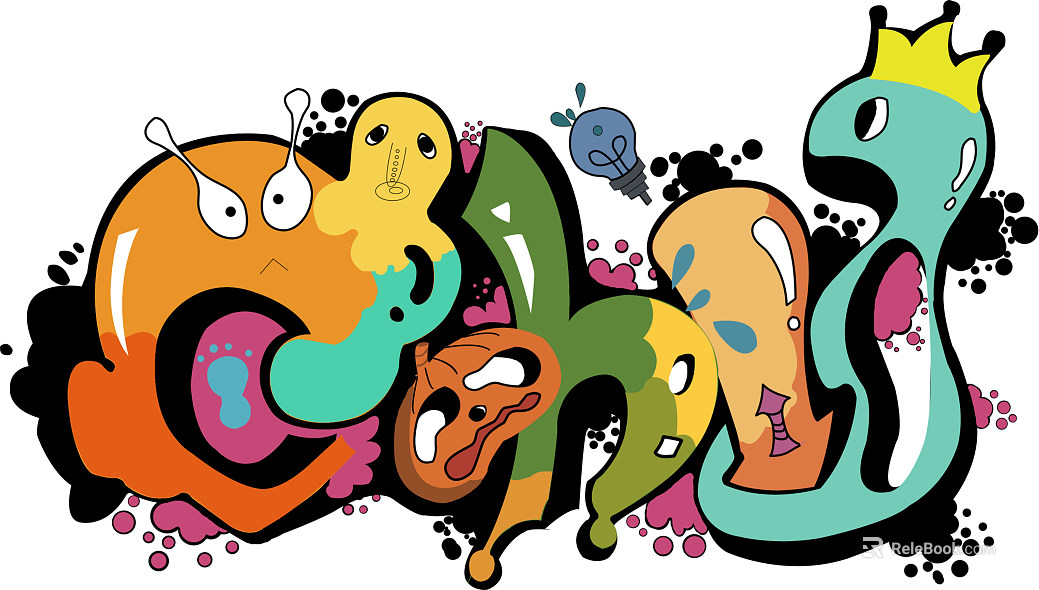 cartoon painting texture