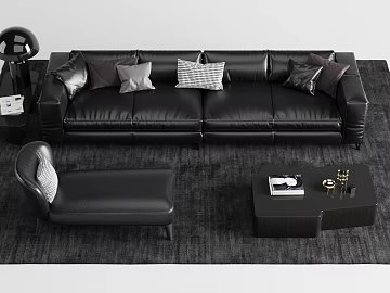 black leather sofa living room furniture texture (ID:ffaeh511066)