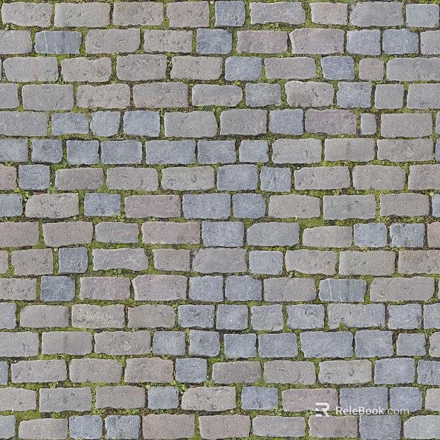 Brick pavement texture