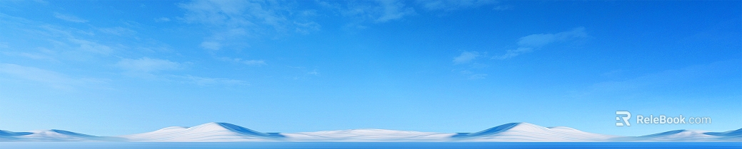 Blue and White Snow Mountain Sky Exterior Map texture
