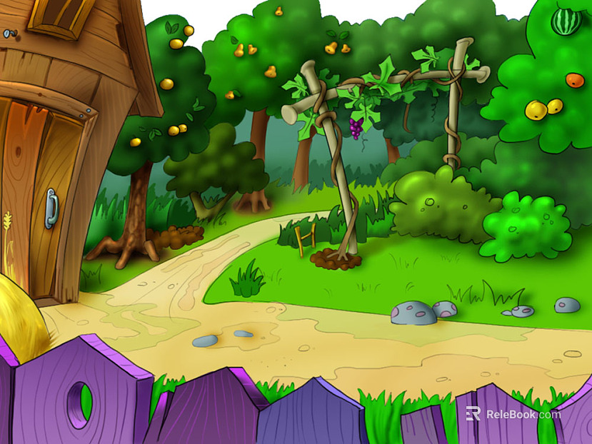 cartoon painting texture