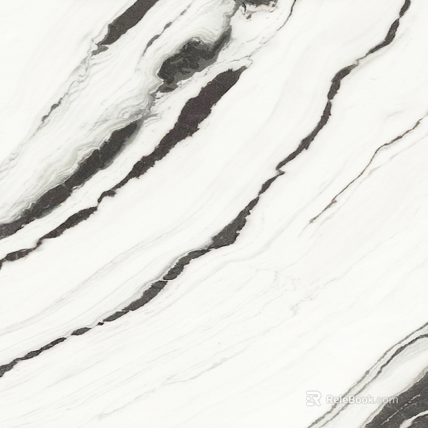 Straight grain marble jade grain black and white texture