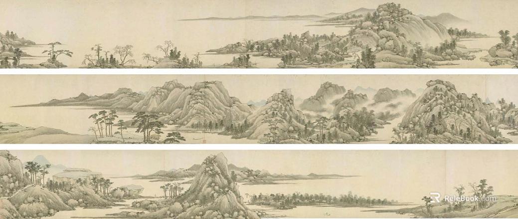 Landscape painting Chinese landscape painting texture