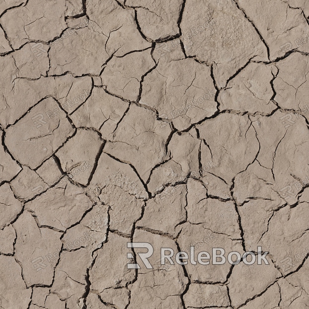 The image depicts a close-up of a muddy ground, showcasing a textured surface with wet clay and scattered pebbles, creating a natural earthy palette.