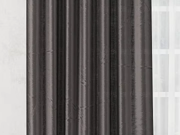 Dark gray plain curtain bedroom blackout curtain texture (ID:ffaeh493056)