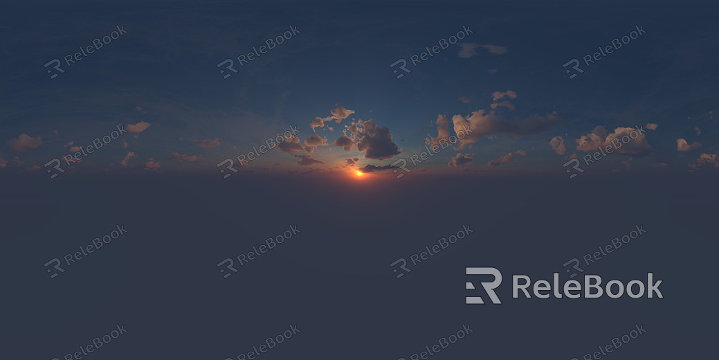 Sunrise Sunset Cloudy Blue Sky Landscape Landscape HDR texture