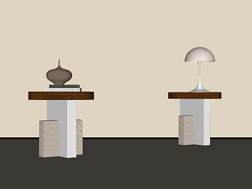 Light Luxury Walnut Side Table for Living Room Furnishings texture (ID:ffaeh537141)
