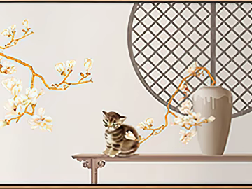 decorative painting 3d model