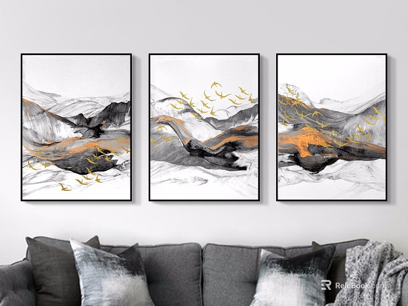 landscape painting texture