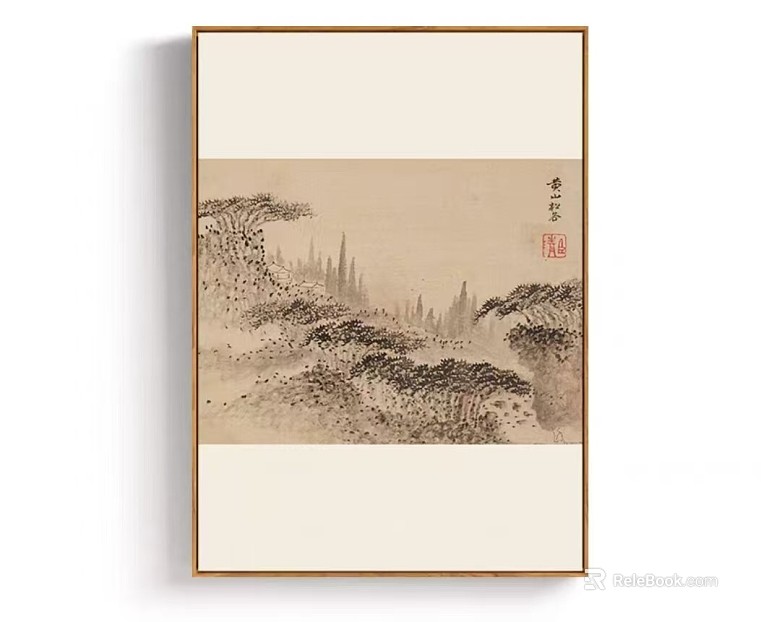 Landscape painting texture