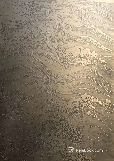 Bronze water corrugated metal plate wall decoration texture