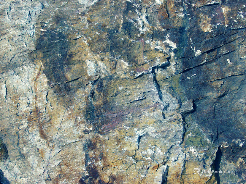 Rock ink blue rock texture