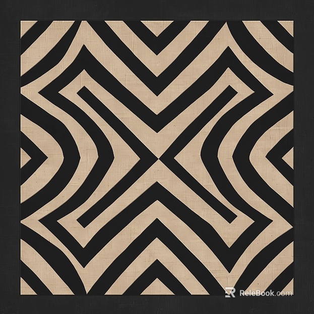 Rice black geometric tiles living room wall tiles texture