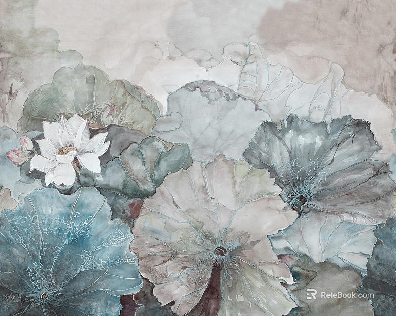 Plant painting texture