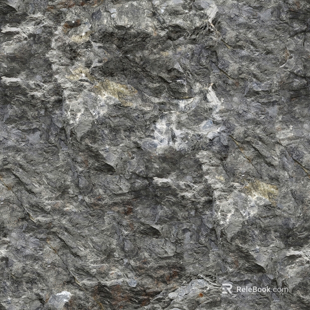 Dark gray rock exterior finish texture