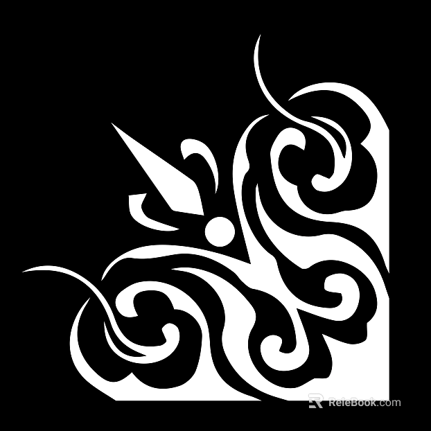 Black and white mask pattern texture pattern graphics carved graphics texture
