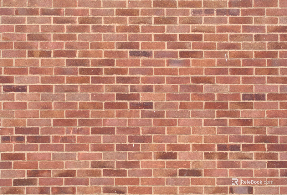 Brick wall red I-shaped wall brick texture