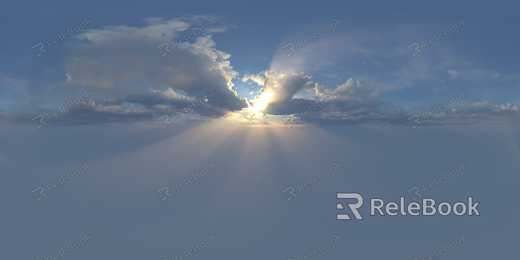 Sunrise Sunset Cloudy Blue Sky Landscape Landscape HDR texture