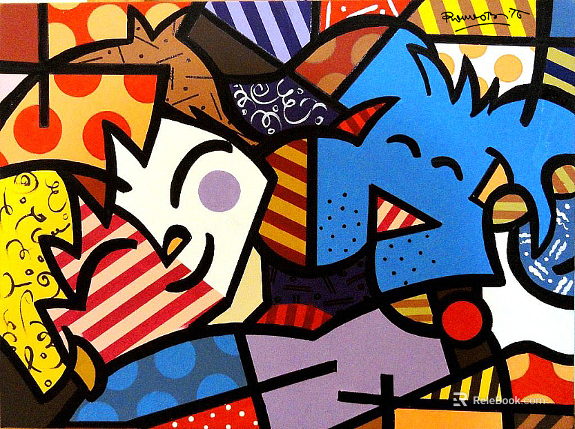 cartoon painting texture