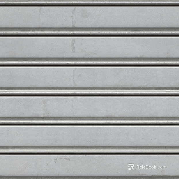 Rolling shutter door metal texture