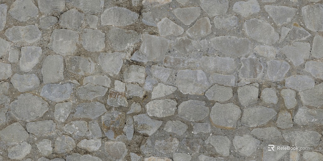 Light gray rubble outdoor wall stone texture