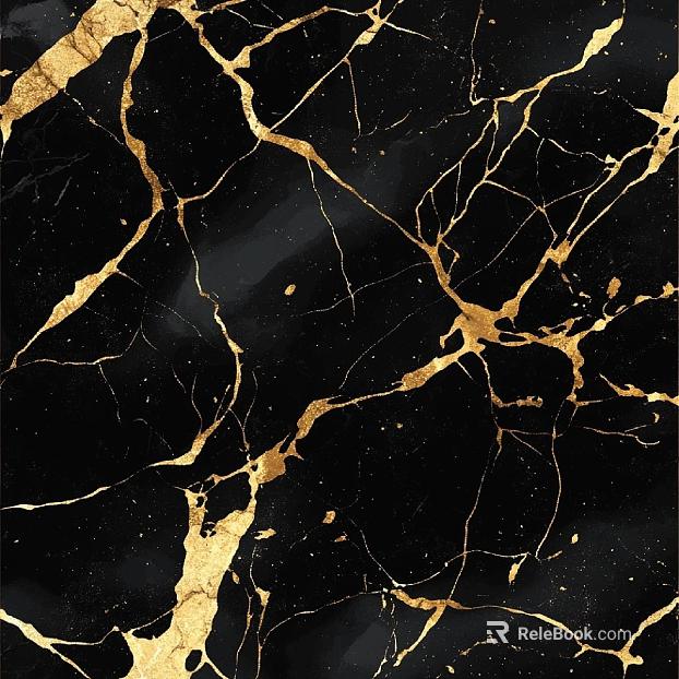 Black Golden Flower Marble texture
