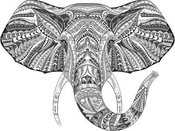 black and white painting 3d model