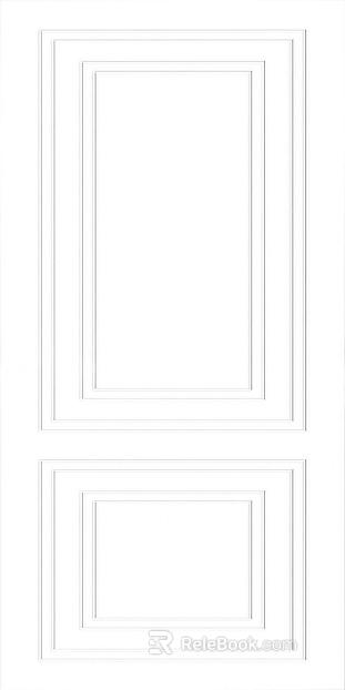 White minimalist wooden door, interior room door texture