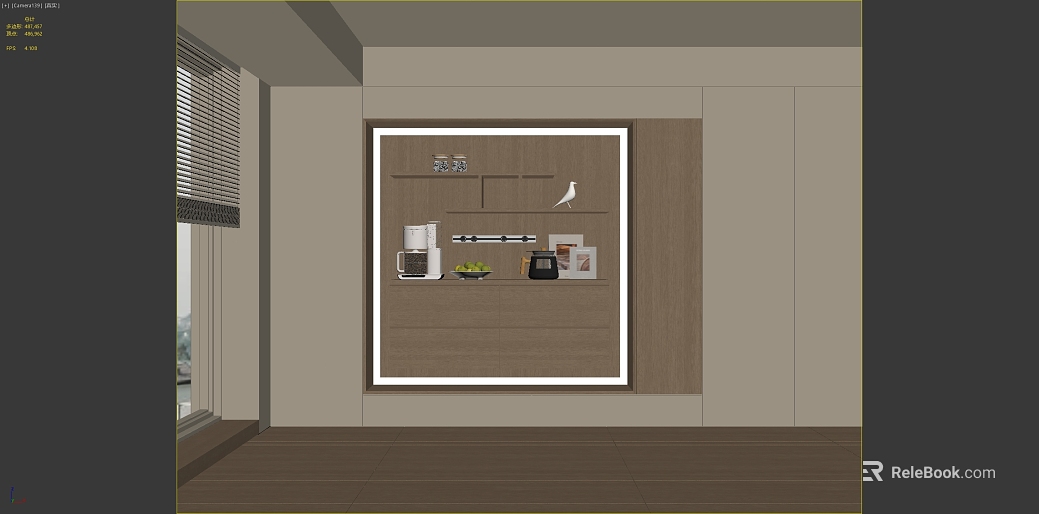 Light Brown Wood Grain Sideboard texture