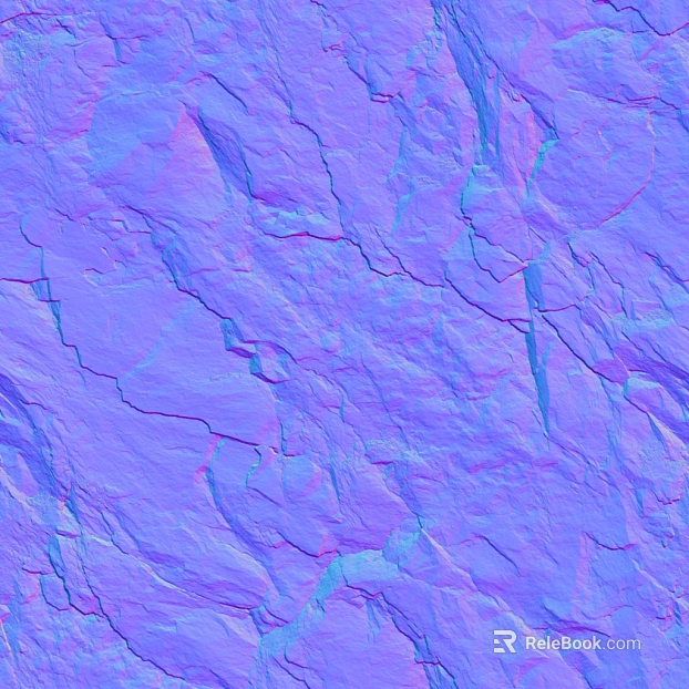 Blue-purple rock wall decoration texture