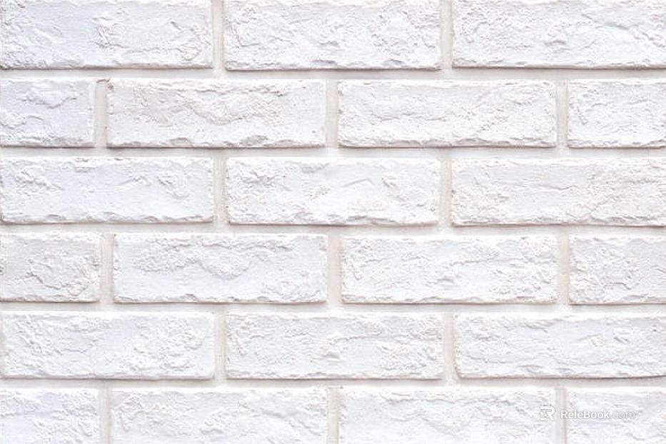 Brick wall white exterior wall brick texture