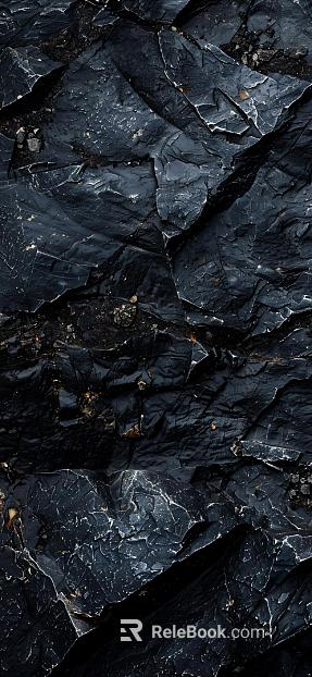 Black Slate Wall Stone texture