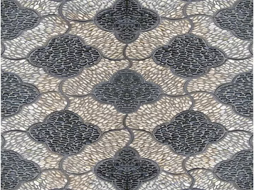 Gray-white flower-shaped mosaic ground decoration texture (ID:ffaeh670676)