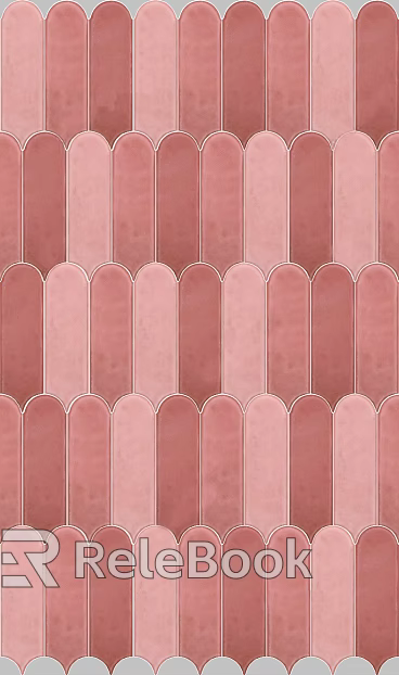 Feather Tile Pink Gradient Tile texture