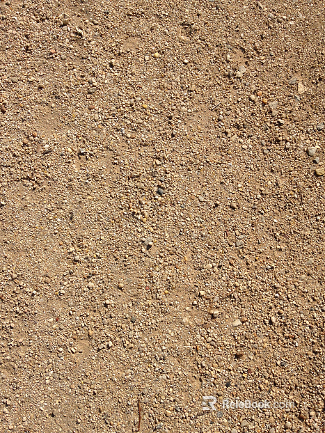 Sandy soil gravel ground texture