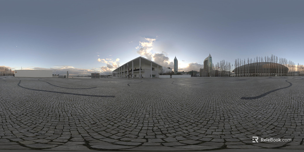 City Square Day Sunny Day HDR texture