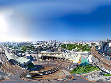 HDR urban ecological greening panorama texture (ID:ffach076603)